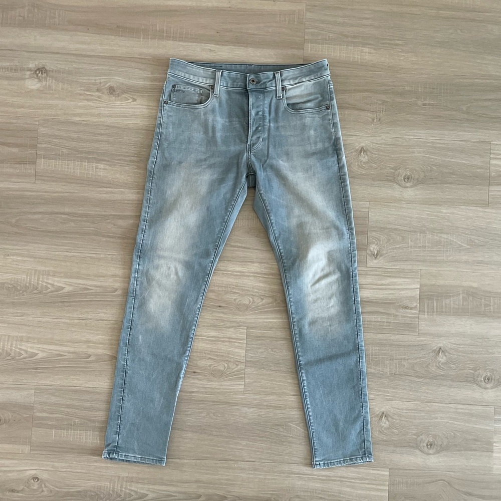 G-Star Men's Light Gray Skinny Jeans